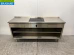 RVS Werktafel met inbouw inductie Fornuis 188 cm 400V Horeca, Ophalen of Verzenden, Nieuw in verpakking