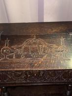 Secrétaire - Gekleurd hout - Engels Koloniaal