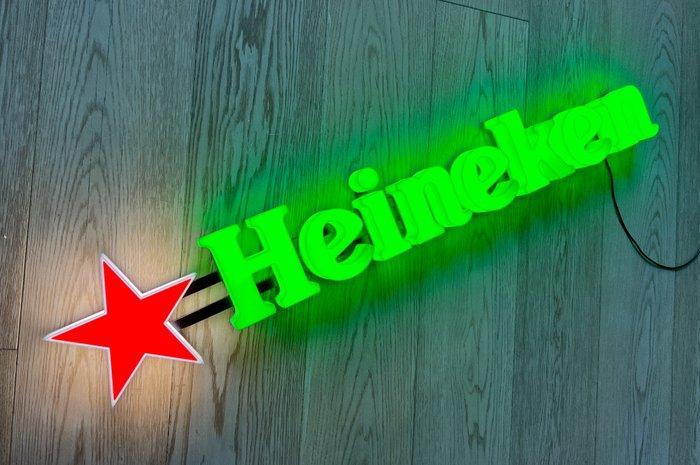 enseigne lumineuse Heineken - Insegna luminosa Heineken, Antiek en Kunst, Antiek | Wandborden en Tegels