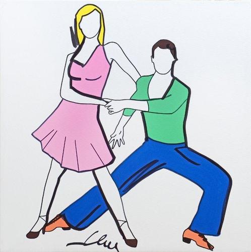 Marco Lodola (1955) - Ballerini, Antiek en Kunst, Kunst | Schilderijen | Modern