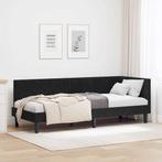 vidaXL met hoofdeinde Zwart 80 x 200 cm Fluweel, Verzenden, Nieuw