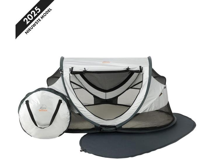 Deryan Peuter Luxe Campingbedje - Inclusief zelfopblaasbare, Fietsen en Brommers, Fietsaccessoires | Fietscomputers, Zo goed als nieuw