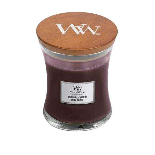 WoodWick Candle Spiced Blackberry Medium (Geurkaarsen), Bijoux, Sacs & Beauté, Beauté | Soins du corps, Envoi