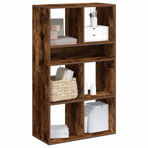 vidaXL Boekenkast 66x31x112 cm bewerkt hout gerookt, Huis en Inrichting, Kasten | Boekenkasten, Nieuw, Verzenden