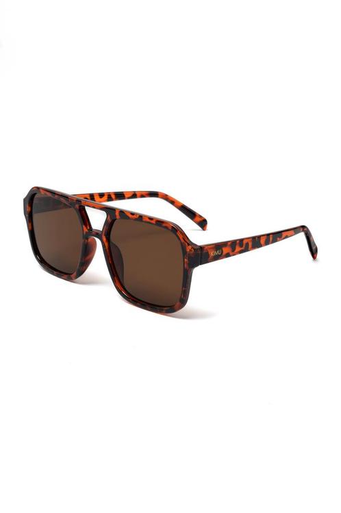 Influencer Zonnebril Bruine Glazen Tortoise Montuur Social M, Hobby en Vrije tijd, Feestartikelen, Nieuw, Ophalen of Verzenden