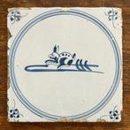 Carreau - Carreaux de Delft anciens avec des animaux -, Antiquités & Art