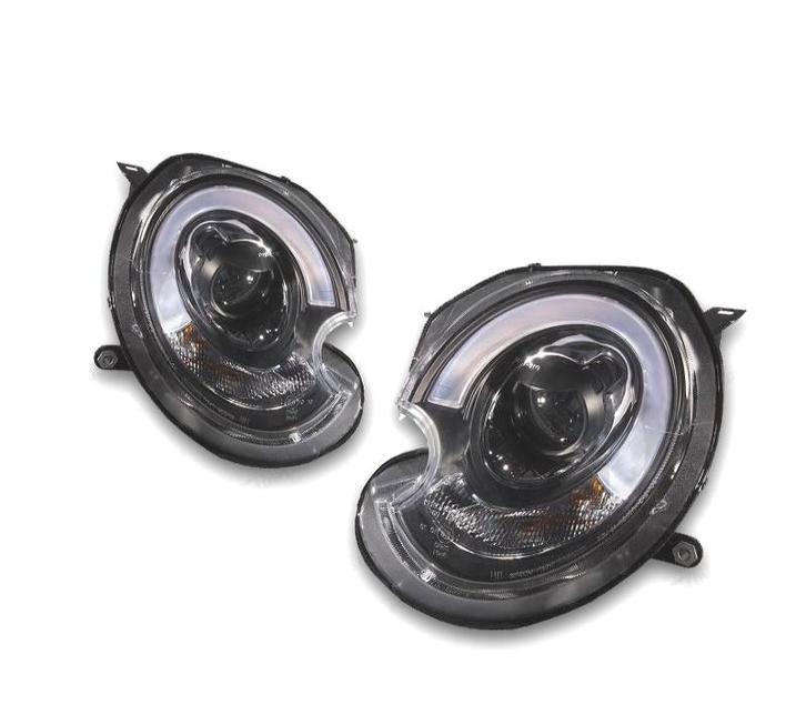 PHARES MINI COOPER R56 R57 06-10 TUBE LIGHT XENON FOND NOIR, Autos : Pièces & Accessoires, Éclairage, Envoi