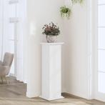 vidaXL Plantenstandaard 33x33x100 cm bewerkt hout wit, Tuin en Terras, Verzenden, Nieuw