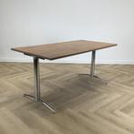 bureau / tafel 160x80 cm, Noten - chroom, Huis en Inrichting, Bureaus, Gebruikt, Bureau