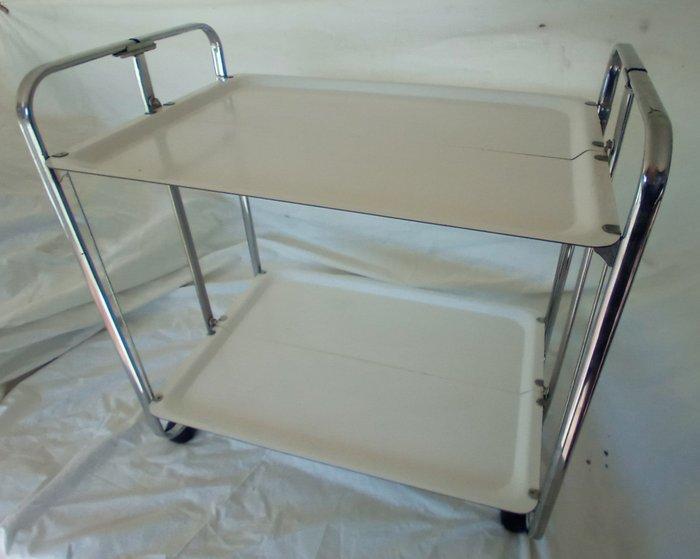 Serveerwagen - Staal, Antiquités & Art, Art | Objets design