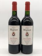 2 x 75cl Chateau de Mignot, St.Estephe 2005 (Bordeaux, rood), Verzamelen, Wijnen, Ophalen of Verzenden, Nieuw, Frankrijk, Rode wijn
