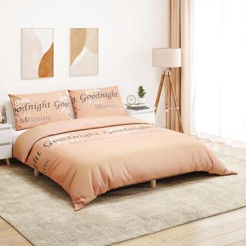 vidaXL Dekbedovertrekset 260x240 cm katoen roze, Verzenden, Nieuw