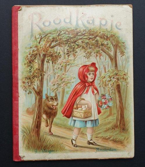 J. Vlieger - Roodkapje - 1900, Antiek en Kunst, Antiek | Boeken en Manuscripten