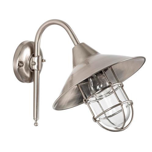 Stal- & Boerderijlampen Albergo Stallamp Nikkel, Tuin en Terras, Buitenverlichting, Verzenden