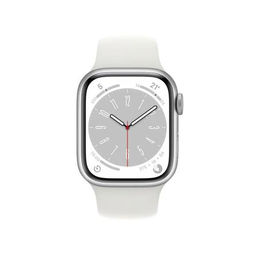 Apple Watch Series 8 45MM Silver Stainless Steel Zilver m..., Telecommunicatie, Mobiele telefoons | Apple iPhone, Zo goed als nieuw