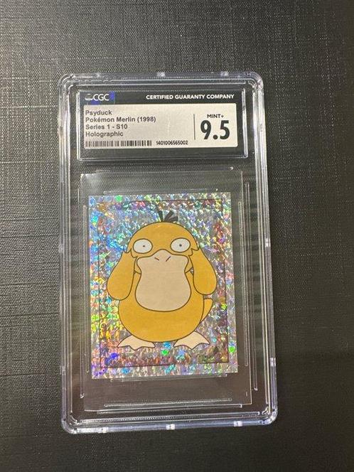 Pokémon - 1 Graded card - Psyduck Merlin sticker - CGC 9.5, Hobby en Vrije tijd, Verzamelkaartspellen | Pokémon