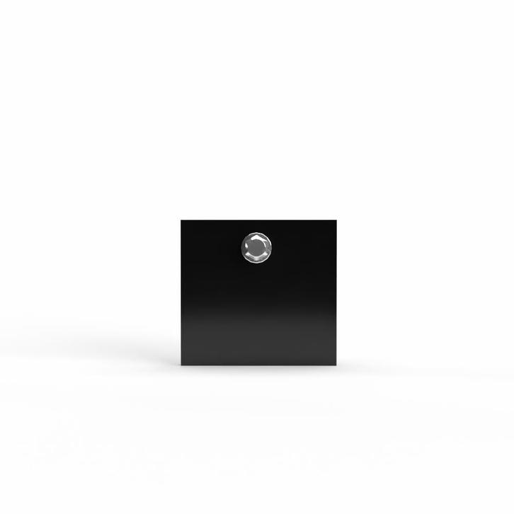 Eindschotje hoog midden/zijkant-Zwart (RAL9005), Doe-het-zelf en Bouw, Glas en Ramen, Nieuw, Verzenden