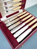 Visbestekset voor 6 personen (12) - Verzilverd - Art Deco, Antiek en Kunst