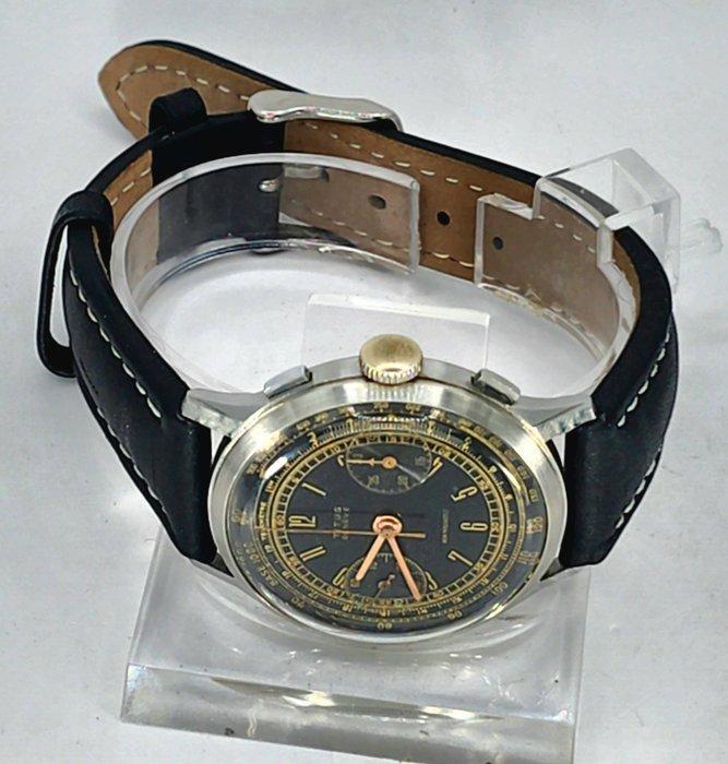 Sovil Ditisheim - Stahl Chrono - Titus Geneve - Kaliber, Handtassen en Accessoires, Horloges | Heren