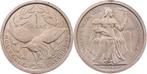 1 Franc 1949 New Caledonia KursMunt Probe koper-nikkel, Verzenden