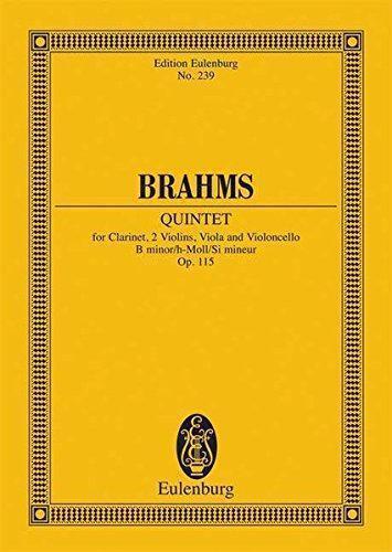 Quintet for Clarinet & Strings in b minor, Op. 115., Livres, Livres Autre, Envoi