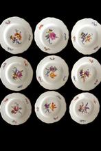 Meissen - Bord (9) - Porselein - goudgerand