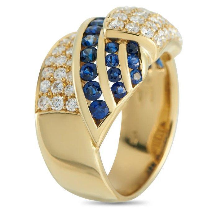 Bague - 18 carats Bague en or jaune 18 carats avec diamant, Bijoux, Sacs & Beauté, Bagues
