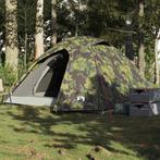 vidaXL Koepeltent 4-persoons waterdicht camouflage, Verzenden, Nieuw