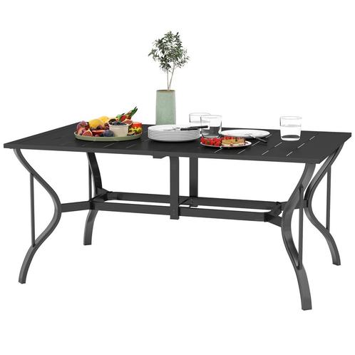 Tuintafel - Weerbestendig - Buffettafel - Zwart, Tuin en Terras, Tuinsets en Loungesets, Nieuw, Ophalen of Verzenden