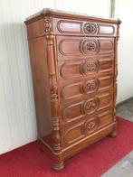 Secrétaire - Bois, Noyer, Marbre