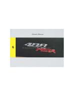 2018 FERRARI 488 PISTA INSTRUCTIEBOEKJE ENGELS