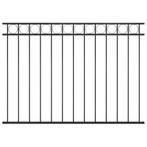 vidaXL Schuttingpaneel staal 1,7x1,2 m zwart, Tuin en Terras, Verzenden, Nieuw