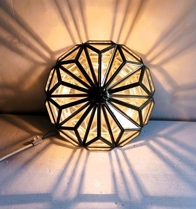 Plafondlamp - cristal en messing - Granadese stijl Ø27 cm., Antiek en Kunst, Curiosa en Brocante