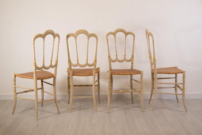 Fratelli Levaggi - Chiavari - Stoel (4) - Tre Archi - Hout, Antiek en Kunst, Antiek | Meubels | Stoelen en Sofa's