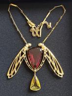 René Lalique - Ice light libellule amber – 925. Zilver,