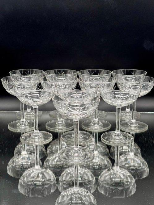 Verreries Doyen - Champagneglas (19) - Triomf 3 palmetten -, Antiek en Kunst, Antiek | Glaswerk en Kristal