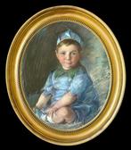 Scuola inglese (XIX-XX) - Portrait of child - NO RESERVE, Antiek en Kunst, Kunst | Schilderijen | Klassiek