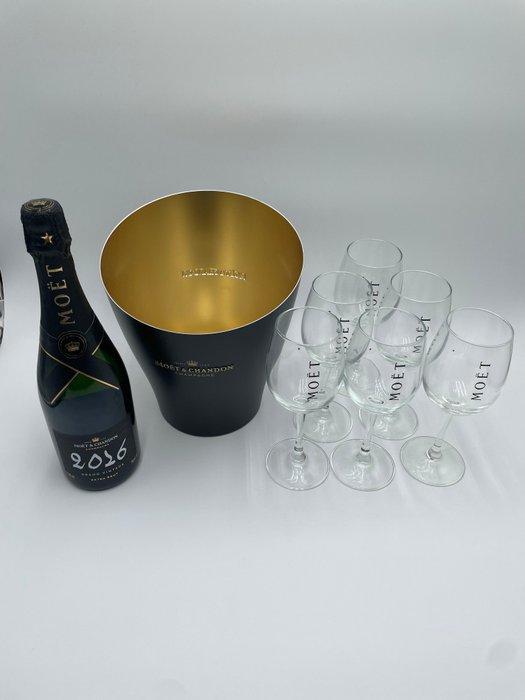 Moët & Chandon - Champagne koeler - Aluminium - 6 Calici, Antiek en Kunst, Antiek | Meubels | Tafels
