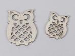 Houten Uiltjes Grijs 5–7 cm 10 stuks, Huis en Inrichting, Nieuw