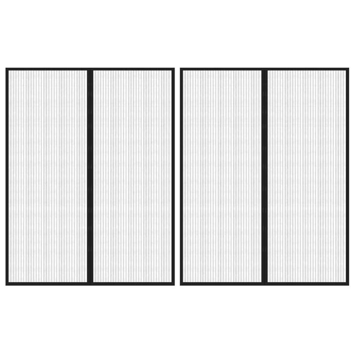 vidaXL Insectendeurgordijnen 2 st magnetisch 230x160 cm, Doe-het-zelf en Bouw, Deuren en Vliegenramen, Nieuw, Verzenden