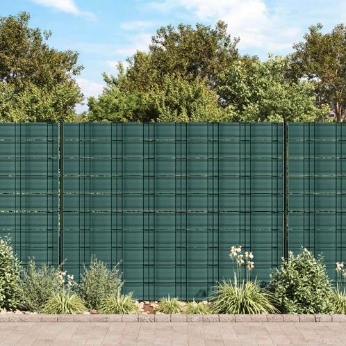 vidaXL Tuinschermen 10 st 252,5x19 m PVC groen, Tuin en Terras, Tuinhekken en Hekwerk, Nieuw, Verzenden