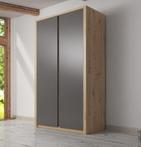 Kledingkast - Grijs - Eiken - 90x53x197 - Garderobekast