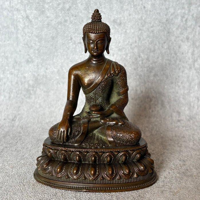 GRATIS VERZENDING Shakyamuni Boeddha - Brons - Nepal - Eind, Antiek en Kunst, Antiek | Overige Antiek