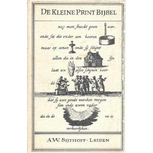 De Kleine Print Bijbel 9789021823133, Livres, Livres Autre, Envoi