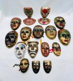 Bronze, Émail, Laiton - Mask, Antiek en Kunst, Curiosa en Brocante