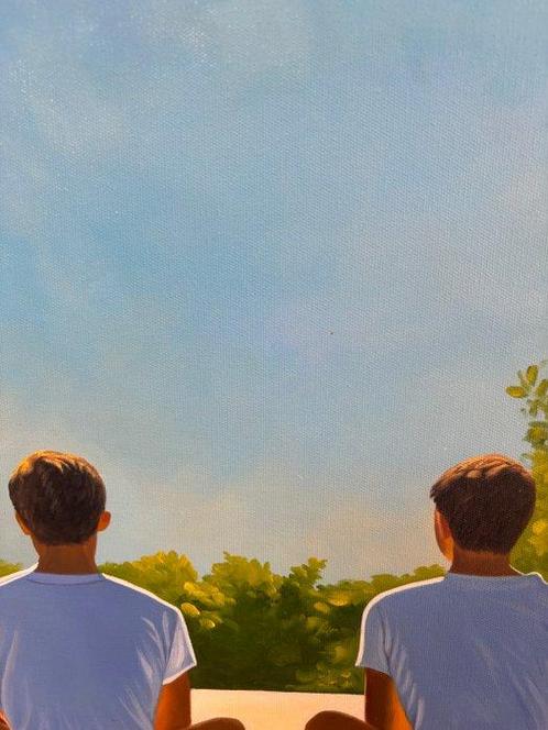 Alexy Berthelot - Road confidence, Antiek en Kunst, Kunst | Schilderijen | Modern