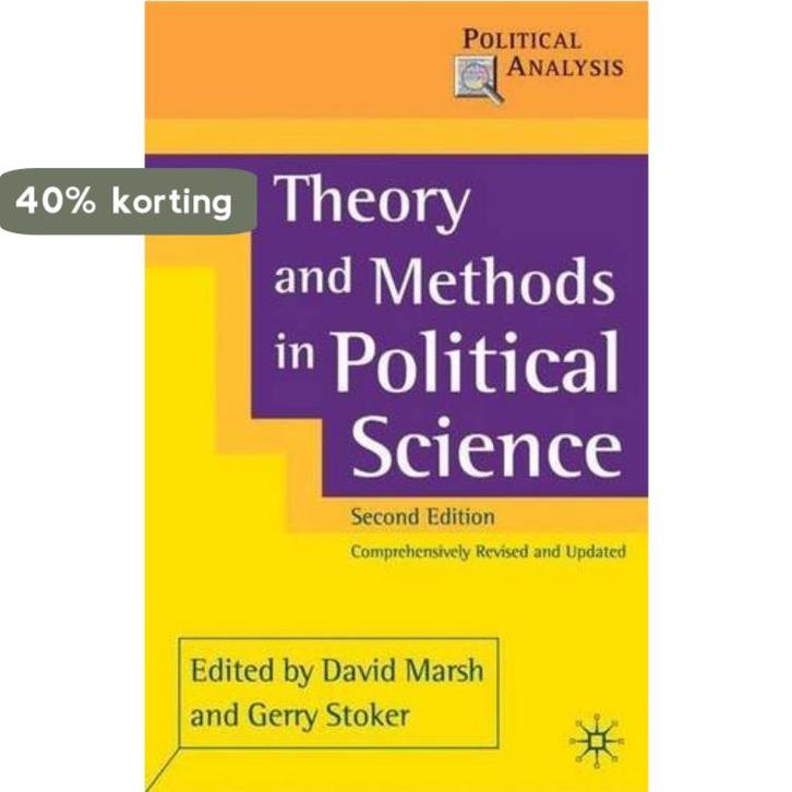 Theory and Methods in Political Science 9780333948552, Boeken, Taal | Engels, Gelezen, Verzenden