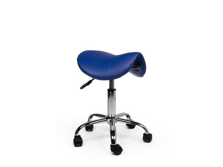 Zadelkruk Blauw - Lage uitvoering, Huis en Inrichting, Krukjes, Nieuw, In hoogte verstelbaar