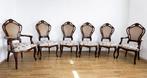 Eetkamerstoel - Set van 6 Isabelino-stoelen in massief