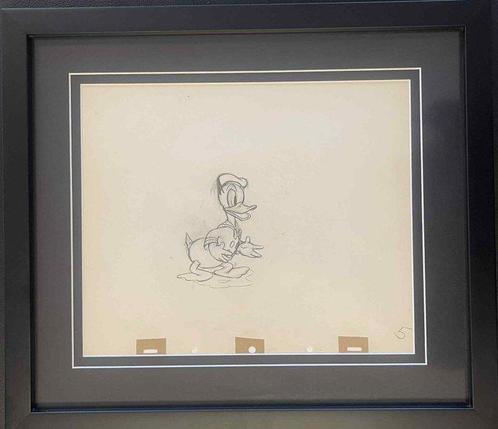 Walt Disney - Original Donald Duck Animation Drawing - 2 art, Verzamelen, Disney